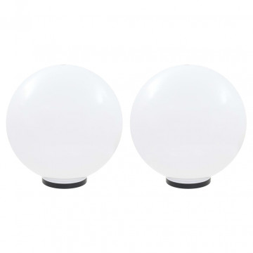 Lămpi glob cu LED, 2 buc., 50 cm, PMMA, sferic - Img 1