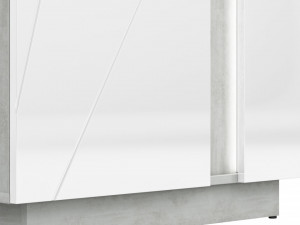 Lumens 03 Display Vitrina Deschidere Stanga Beton/White High Gloss - Img 7