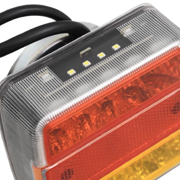 Lumini pentru remorcă, 2 buc., roșu, 10,5x7,5x10 cm bec LED 12V - Img 8