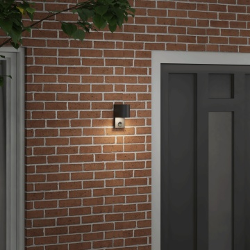 Luminile de perete exterioare cu senzor Negru Oțel Inoxidabil IP44 - Img 3