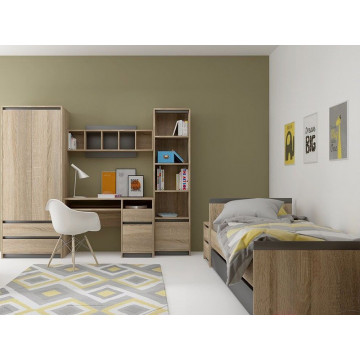 Madagaskar Bed 90 L/P Oak S/Graphite - Img 3
