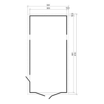 Magazie de gradina din lemn - L11ft x L20ft x H7ft - TIMBELA M102 - Img 5