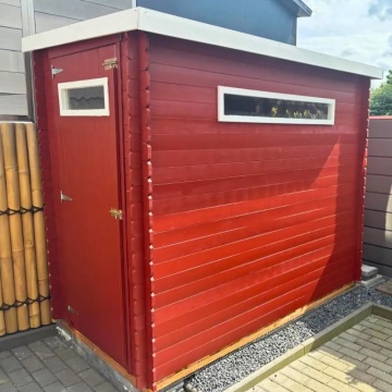 Magazin de gradina din lemn cu podea TIMBELA M306A+M306G - 2,63 m2 - Img 8