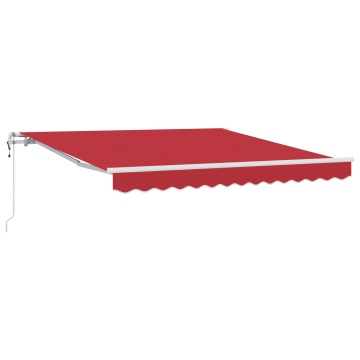 Marchiză retractabilă automată roșie 300x250 cm, Material de înlocuire pentru marchiză de 3x2.5 m roșie - Img 2