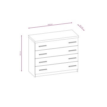 Markos Comoda 4 SZ Pine Anderson/Oak - Img 2