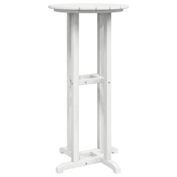 Masă Bar Alb 55x55x107 cm HDPE - Img 2