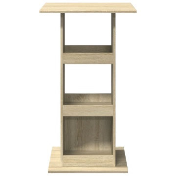 Masă bar cu depozitare stejar sonoma 60x60x102cm lemn prelucrat - Img 4