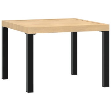 Masă cafea grădină negru 55x55x39,5cm oțel vopsit electrostatic - Img 6