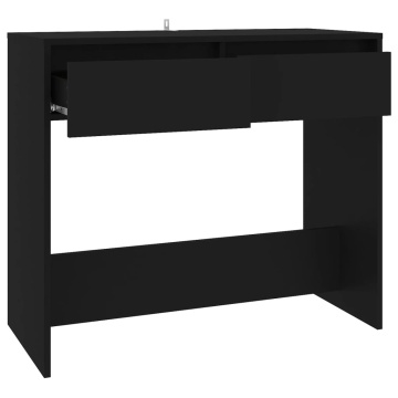 Masă consolă, negru, 89x41x76,5 cm, oțel - Img 6