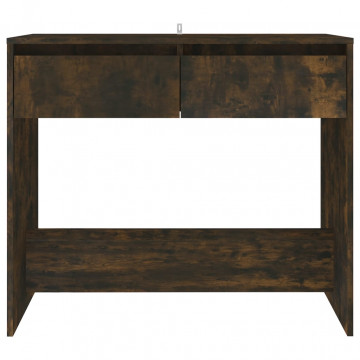 Masă consolă, stejar afumat, 89x41x76,5 cm, oțel - Img 8