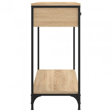Masă consolă, stejar sonoma, 75x34,5x75 cm, lemn prelucrat - Img 6