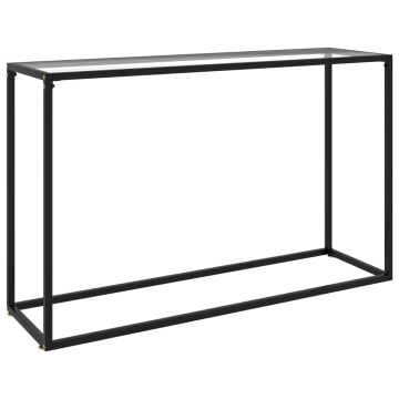 Masă consolă, transparent, 120x35x75 cm, sticlă securizată - Img 1