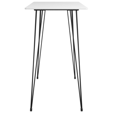Masă de bar, alb, 120 x 60 x 105 cm - Img 3