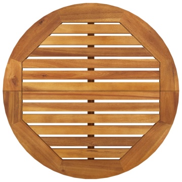 Masă de bar de grădină, Ø60x105 cm, lemn masiv de acacia - Img 4