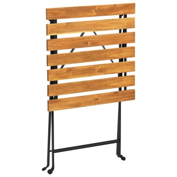 Masă de bistro, 55 x 54 x 71 cm, lemn masiv de acacia - Img 5