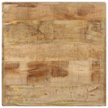 Masă de bistro, 60 x 60 x 77 cm, lemn de mango brut - Img 8