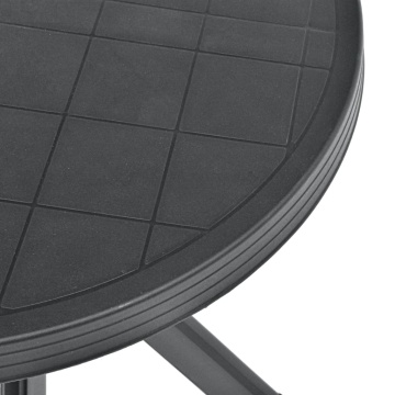Masă de bistro, antracit, Ø70 cm, plastic - Img 4
