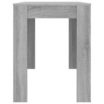 Masă de bucătărie, sonoma gri, 120x60x76 cm, lemn prelucrat - Img 7