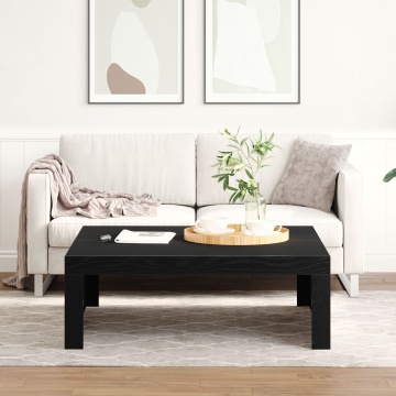Masă de cafea din stejar negru - 100x100x35 cm din lemn laminat - Img 4