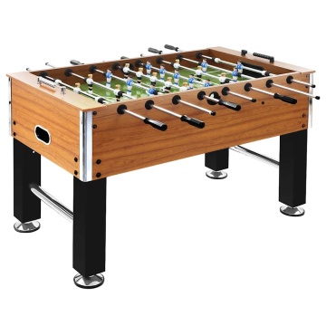 Masă de fotbal, maro deschis/negru, 140x74,5x87,5cm, oțel, 60kg - Img 1