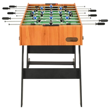 Masă de fotbal pliantă, maro deschis, 121 x 61 x 80 cm - Img 3