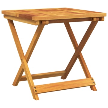 Masă de grădină pliabilă, 50x50x50 cm, lemn masiv acacia - Img 5
