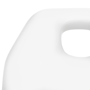 Masă de masaj, alb, 180x62x(87-112) cm - Img 5