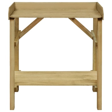 Masă jardinieră de grădină 75x40x90 cm lemn de pin tratat - Img 2
