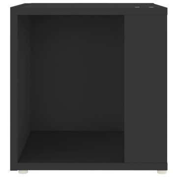 Masă laterală, negru, 33x33x34,5 cm, PAL - Img 5