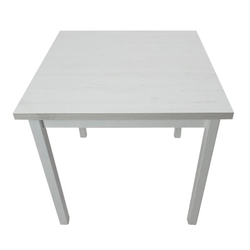 Masa living max9 b, alb, fixa 80x80x78 cm, lemn masiv de fag/pal - Img 4