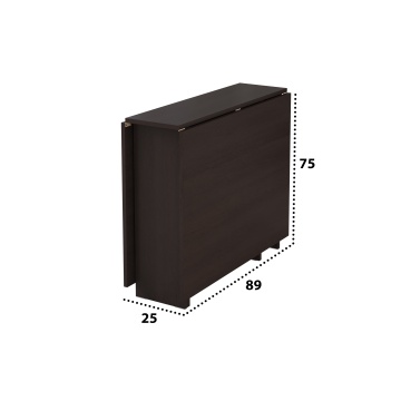 Masa pliabila fold, 161x75x89 cm, wenge - Img 5