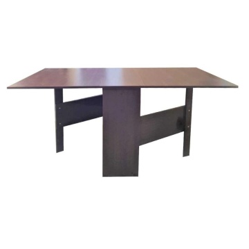 Masa Plianta, cu role, dreptunghiulara, 8 persoane, 40 184 x 90 x 80 cm, Culoare Wenge din Pal de 18 MM - Img 1