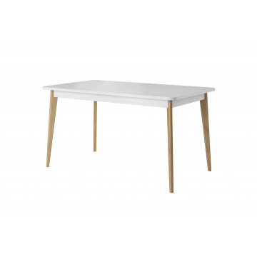 Masa Prime PR10 din stejar riviera - alb 140 cm - Img 1