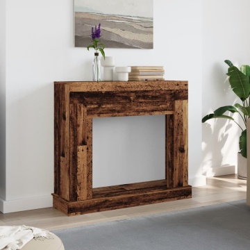 Mască de șemineu, lemn vechi, 100x30x87,5 cm, lemn prelucrat - Img 3