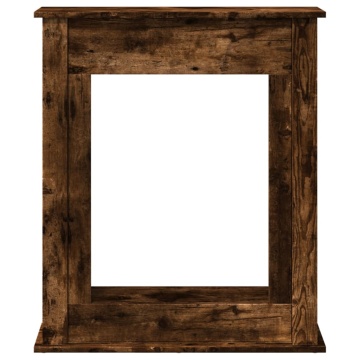 Mască de șemineu, stejar fumuriu 75x20x87,5 cm, lemn prelucrat - Img 4