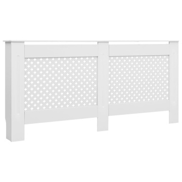 Mască pentru calorifer, alb, 172x19x81,5 cm, MDF - Img 2