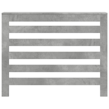 Mască pentru calorifer, gri beton, 104x20x82 cm, lemn prelucrat - Img 3