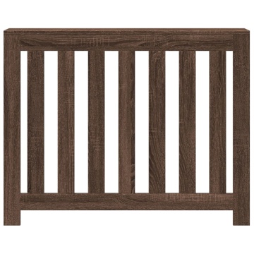 Mască pentru calorifer stejar maro 104x20x82 cm lemn prelucrat - Img 3