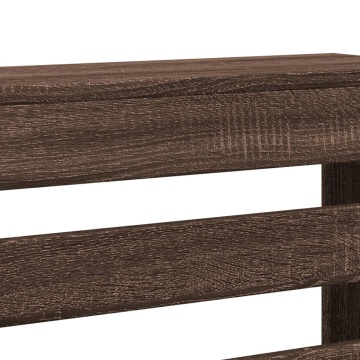 Mască pentru calorifer stejar maro 78x20x82 cm lemn prelucrat - Img 5