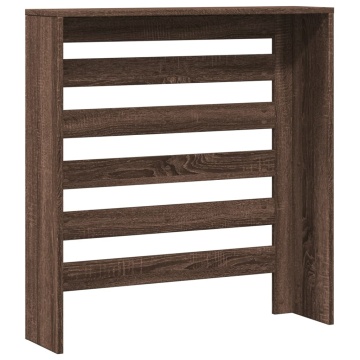 Mască pentru calorifer stejar maro 78x20x82 cm lemn prelucrat - Img 8