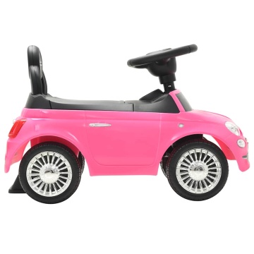 Mașinuță fără pedale Fiat 500, roz - Img 8