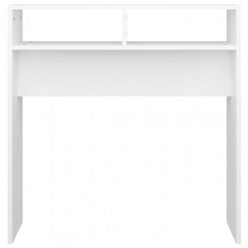 Măsuță consolă, alb, 78x30x80 cm, lemn prelucrat - Img 8