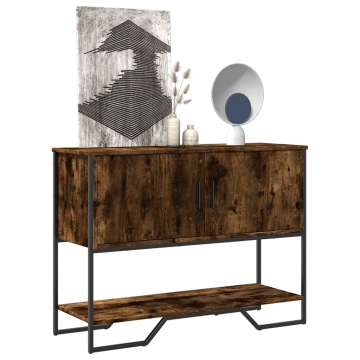 Măsuță consolă, stejar fumuriu, 100x35x74,5 cm, lemn prelucrat - Img 3