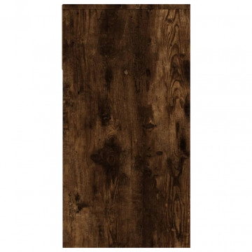Măsuță consolă, stejar fumuriu, 100x39x75 cm, lemn prelucrat - Img 7