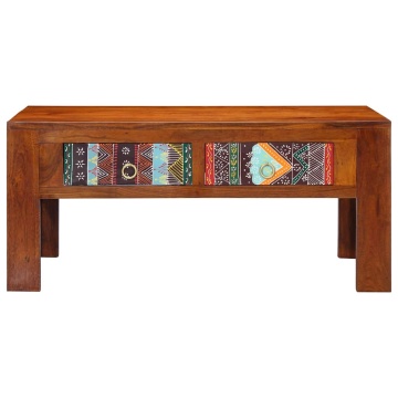 Măsuță de cafea, 90x50x40 cm, lemn masiv de acacia - Img 2