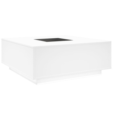 Măsuță de cafea cu LED infinity, alb, 100x100x40 cm - Img 7
