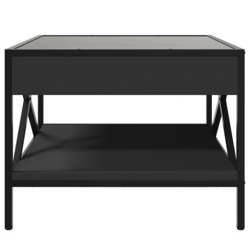 Măsuță de cafea cu LED infinity, negru, 50x50x38 cm - Img 5