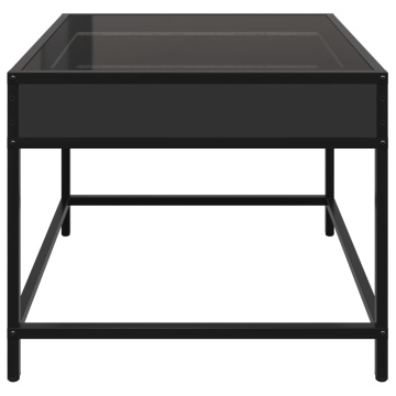 Măsuță de cafea cu LED infinity, negru, 50x50x41 cm - Img 6