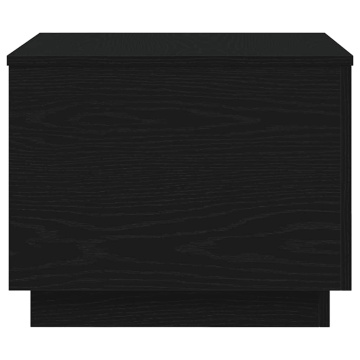 Masuta de cafea cu lumini LED Stejar negru 50x50x40 cm - Img 5