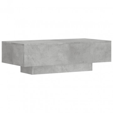 Măsuță de cafea, gri beton, 100x49,5x31 cm, lemn prelucrat - Img 2